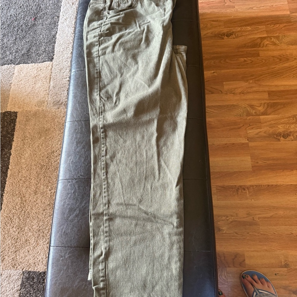 Women's Olive Green Jeans